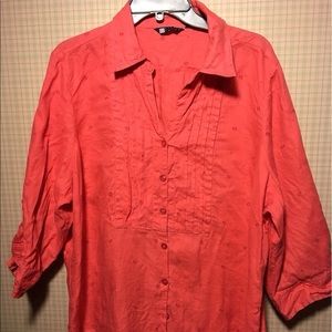 Coral Carole Little button-down